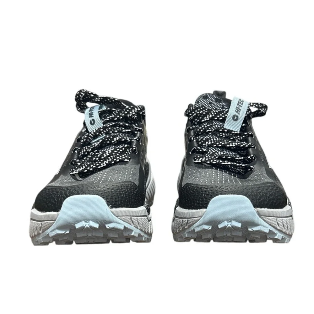 Hi-Tec Womens Size 7 Black Gray Spotted Lace Up Comfort Athletic Tennis Shoes - Picture 4 of 6